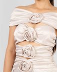 Conjunto Beige con Flores