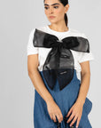 Blusa Blanca con Moño