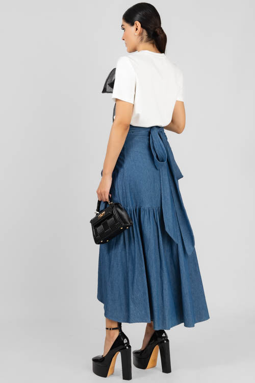 Blusa Blanca con Moño