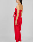 Conjunto Rojo Con Pedrería