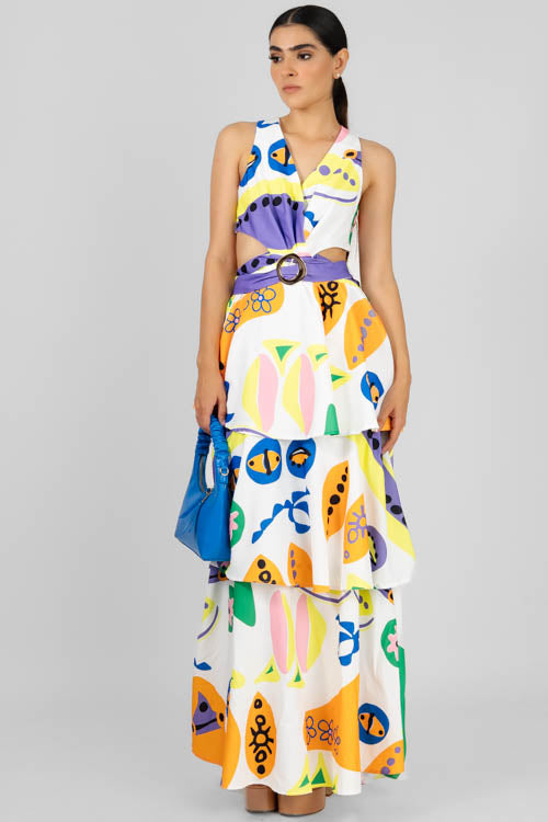 Vestido Multicolor Figuras