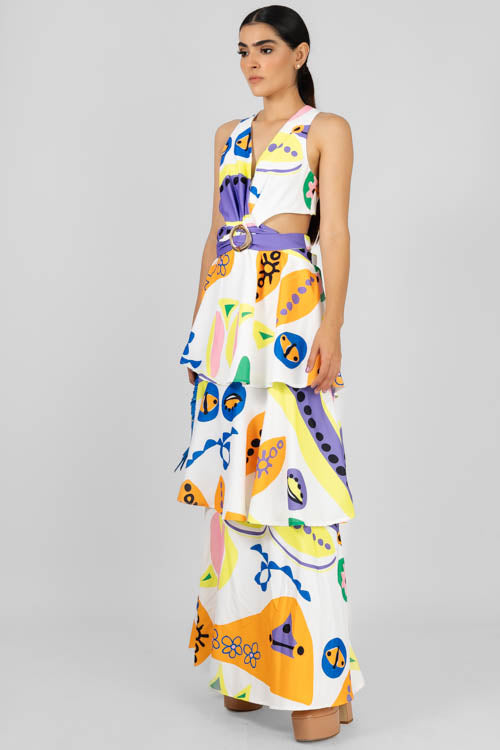 Vestido Multicolor Figuras