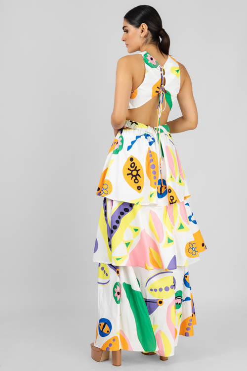 Vestido Multicolor Figuras