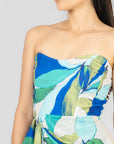 Vestido Figuras Verde-Azul