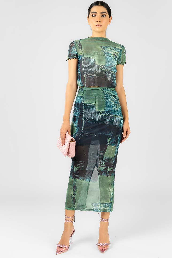 Conjunto Mesh Verde