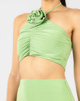 Conjunto Verde Flor