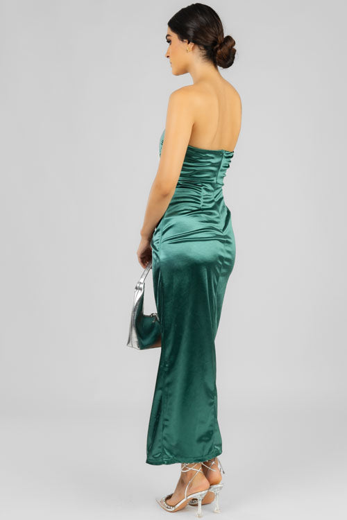 Vestido Strapless Verde