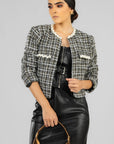 Blazer Tejido Perlas