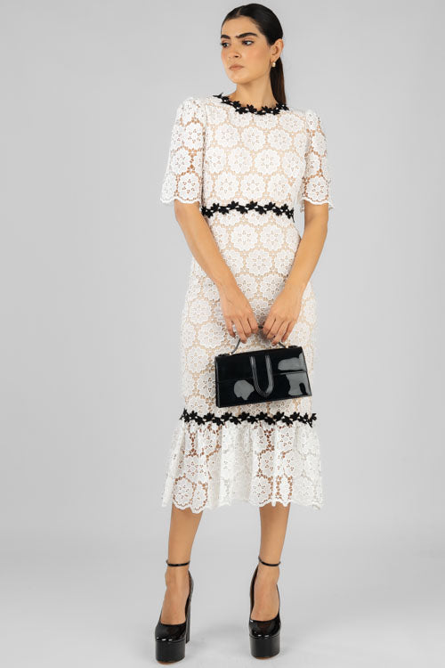 Vestido Guipur Blanco