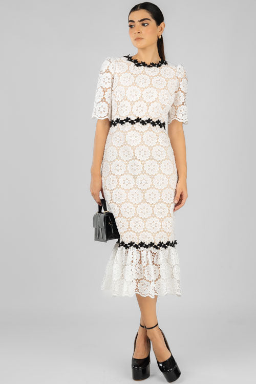 Vestido Guipur Blanco