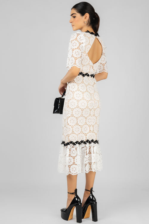 Vestido Guipur Blanco