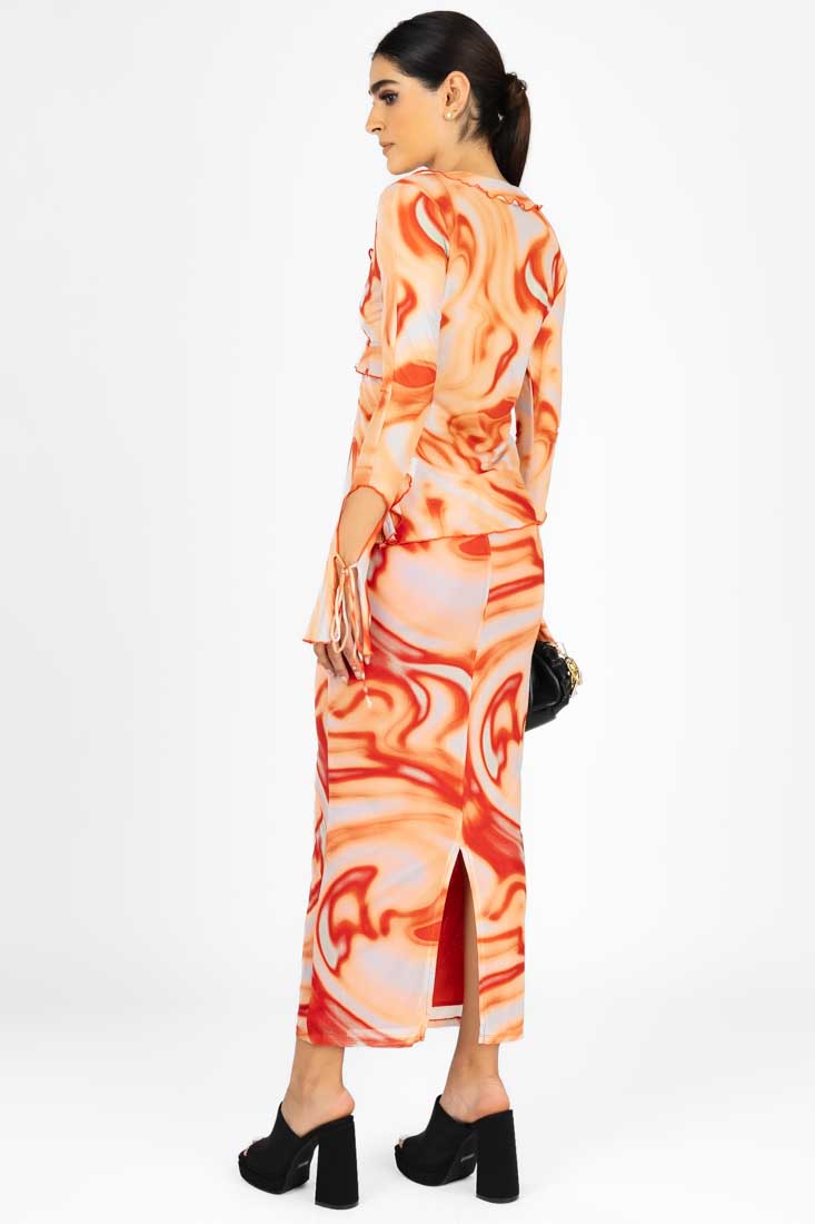 Conjunto Naranja y Ocre