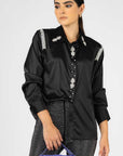 Blusa Negra Brillos