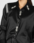 Blusa Negra Brillos