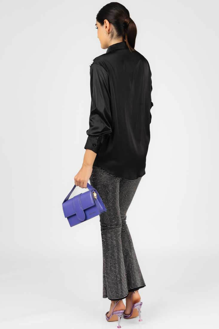 Blusa Negra Brillos