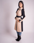 Gabardina Beige y Negro
