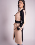 Gabardina Beige y Negro