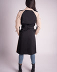 Gabardina Beige y Negro