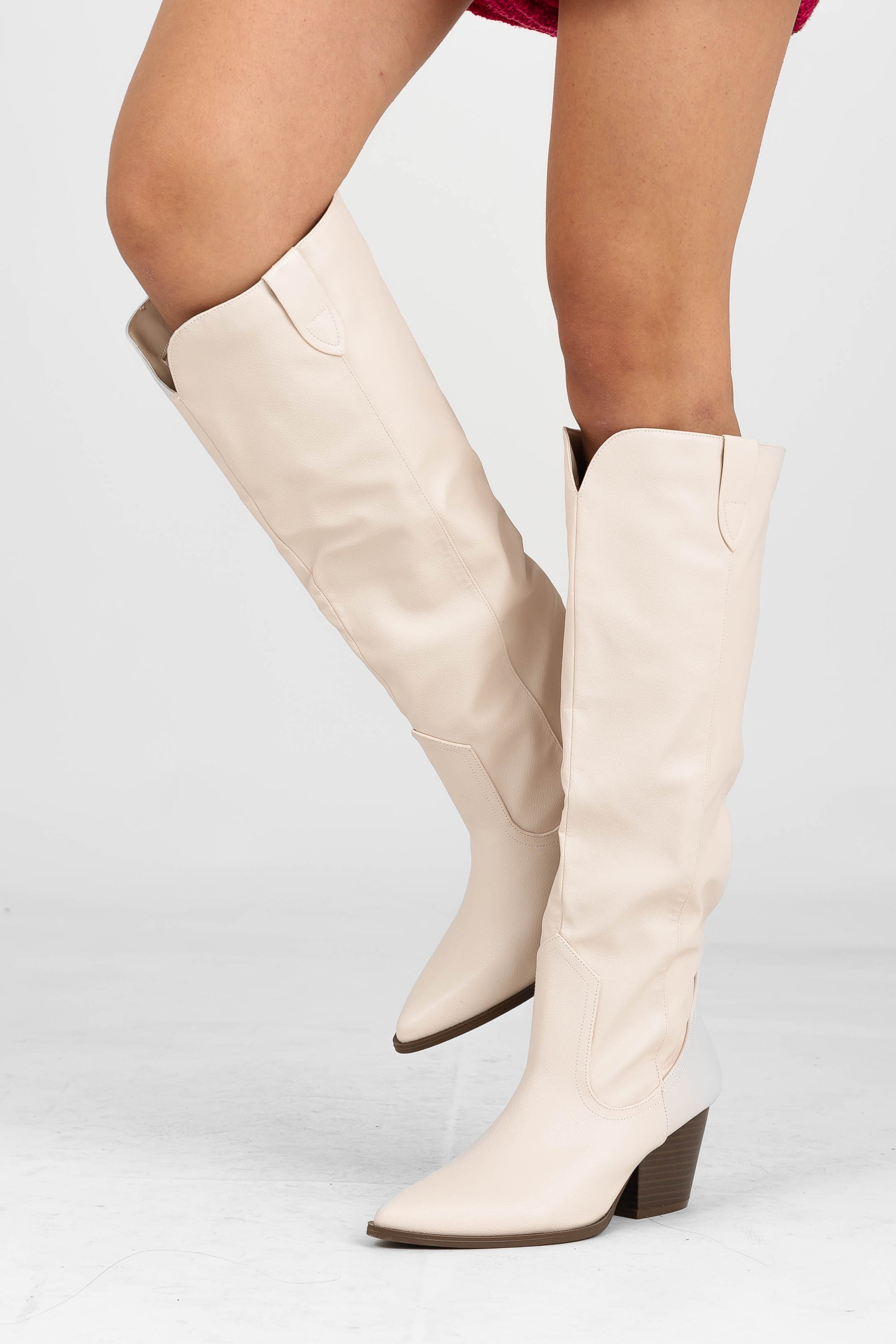 Bota Larga Beige
