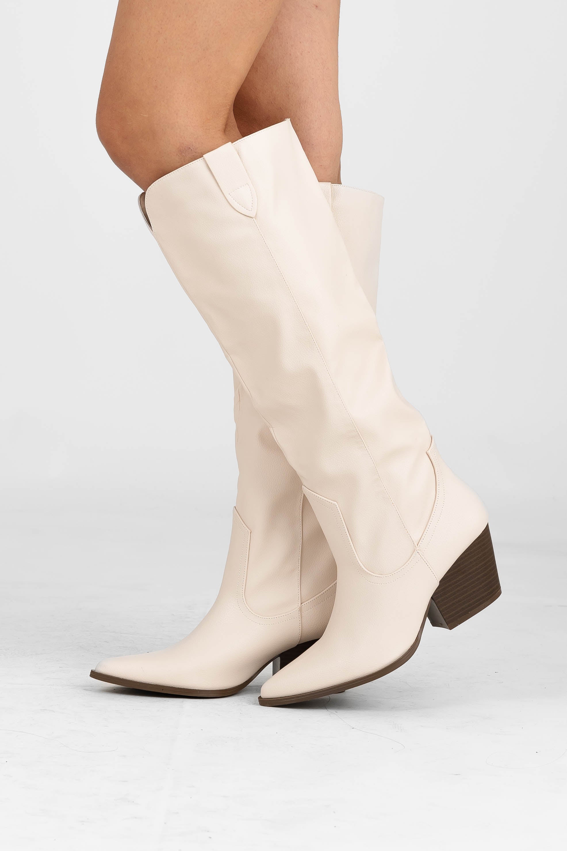 Bota Larga Beige