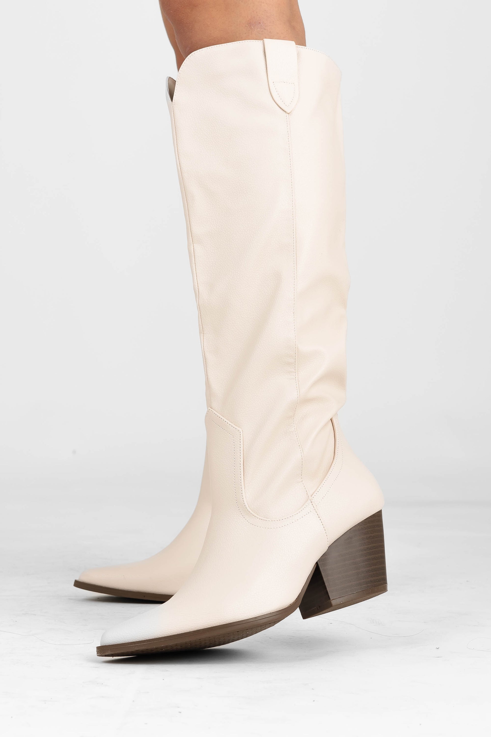 Bota Larga Beige