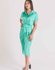 Vestido Midi Verde Menta