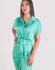 Vestido Midi Verde Menta