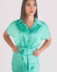 Vestido Midi Verde Menta