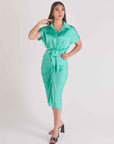 Vestido Midi Verde Menta