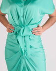 Vestido Midi Verde Menta